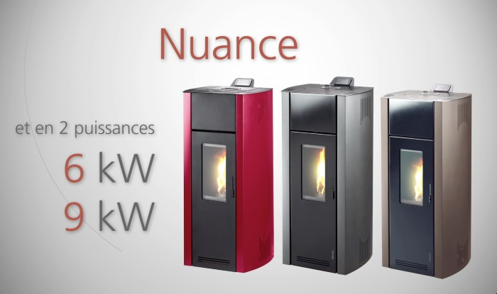 POÊLE PELLET / GRANULES ATLANTIC NUANCE 9KW TAUPE